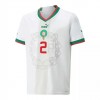 Camiseta de fútbol Marruecos HAKIMI 2 2ª equipación Copa Mundo 2022